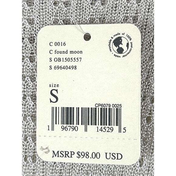 Free People Women’s Small Purple H2O Crew Pullover in Found Moon Sheer Top New - Picture 5 of 9